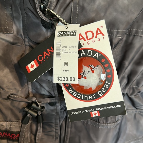 Canada Weather Gear Black Camo Pattern Jacket Waterproof NWT - Picture 3 of 12